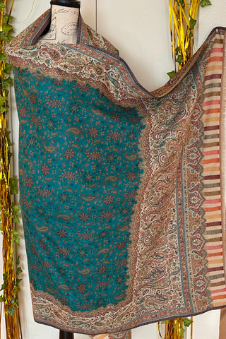 Kashmiri wool kani shawl, wrap, scarf