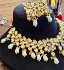 Indian Kundan necklace set, jewelry set, kundan jewelry set