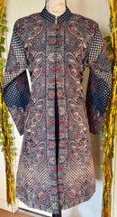 Kashmiri kani coat, jacket set, Kashmiri long coat set
