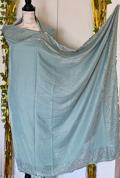 Pakistani velvet shawl, scarf, wrap, luxury velvet shawl