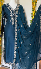 Agha noor inspired Pakistani silk salwar Kameez party wear dress