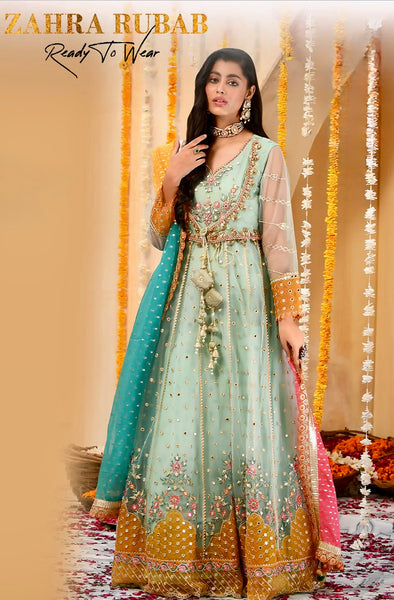 Pakistani designer long maxi party wear dress