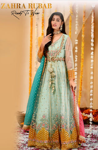 Pakistani designer long maxi party wear dress