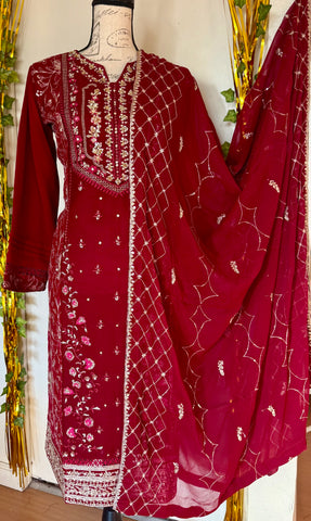 Agha noor inspired salwar Kameez party wear dress, Pakistani designer salwar Kameez party wear