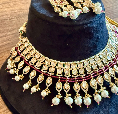Real kundan necklace set, kundan jewelry set , kundan jewelry