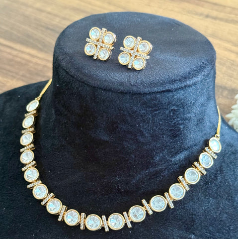 Indian kundan necklace set, Real Kundan necklace set