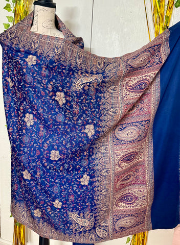 Kashmiri pashmina kani shawl, scarf , wrap