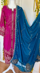 Maria b inspired Pakistani salwar Kameez ready to wear party wear dress