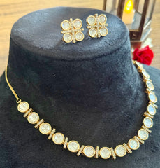 Indian kundan necklace set, Real Kundan necklace set