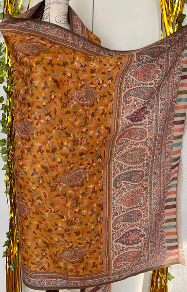Pure wool Kashmiri kani shawl, wrap , scarf