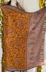 Pure wool Kashmiri kani shawl, wrap , scarf