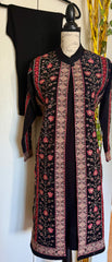 Kashmiri Woolen Embroidered Long Coat With Pants
