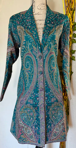 Kashmiri Kani  Pashmina Coat Jacket
