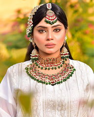 Bridal jewelry set , Indian jadau jewelry set