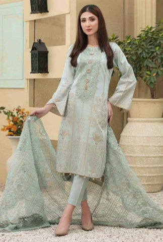 Pakistani designer salwar Kameez , Pakistani semi formal lawn jacquard ready to wear dress