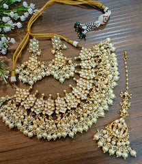 Indian kundan choker set, necklace set