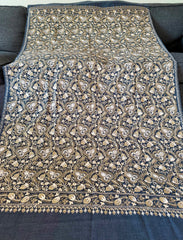 Kashmiri embroidered shawl, scarf, wrap, Kashmiri pashmina shawl