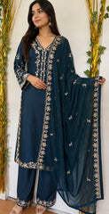 Agha noor inspired Pakistani silk salwar Kameez party wear dress