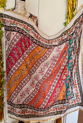 Pakistani wedding mirror dupatta, wrap, scarf, Pakistani silk dupatta
