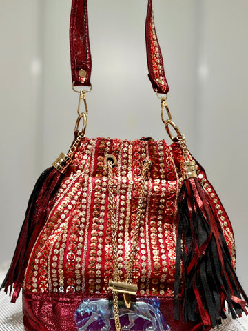 Sabyasachi inspired clutch purse,potli bag, wedding evening purse potli bag