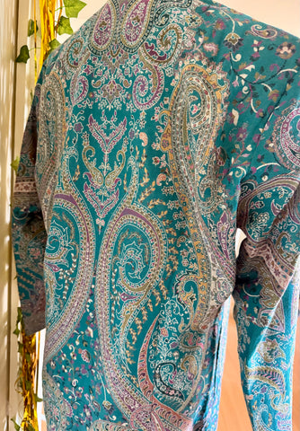 Kashmiri Kani  Pashmina Coat Jacket