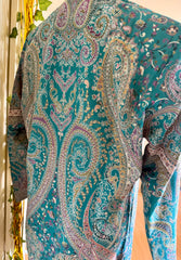 Kashmiri Kani  Pashmina Coat Jacket