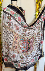 Pakistani mirror dupatta, wrap, scarf, Pakistani wedding dupatta, silk dupatta