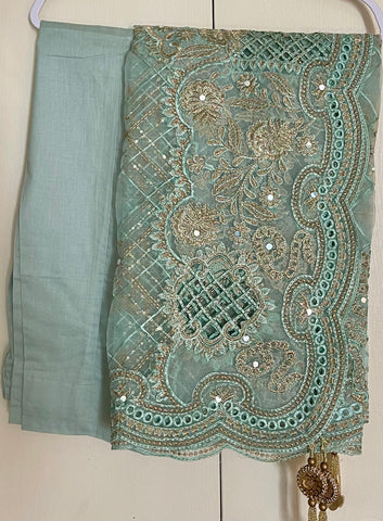 Pakistani designer salwar Kameez , Pakistani semi formal lawn jacquard ready to wear dress