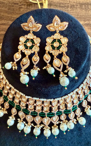 Real kundan necklace set, kundan jewelry set, kundan jewelry