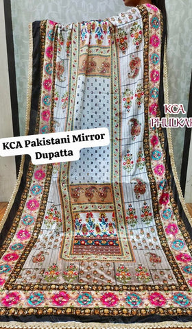 Pakistani mirror dupatta, wrap, scarf, Pakistani wedding dupatta, silk dupatta