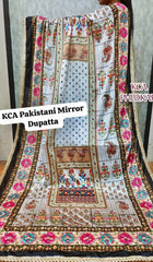Pakistani mirror dupatta, wrap, scarf, Pakistani wedding dupatta, silk dupatta