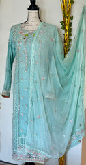 Agha noor inspired salwar Kameez party wear dress, Pakistani designer salwar Kameez