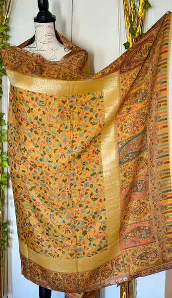 Kashmiri kani shawl, wrap, scarf