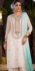 Pakistani designer ready to wear dress with crushed sharara