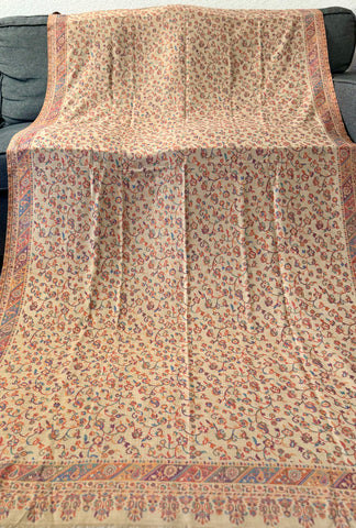 Kashmiri kani pashmina shawl, wrap, scarf, pashmina shawl