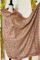 Kashmiri kani pashmina shawl, wrap, scarf, pashmina shawl