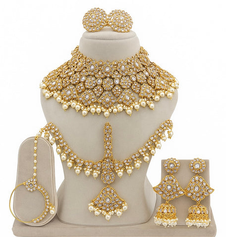 Kundan bridal set, Kundan jewelry, premium quality bridal set