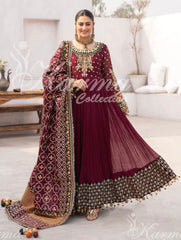 Pakistani designer long party wear maxi dress
