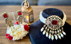 Kundan choker set, necklace set
