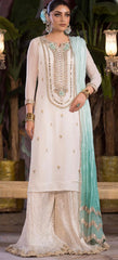 Pakistani designer ready to wear dress with crushed sharara