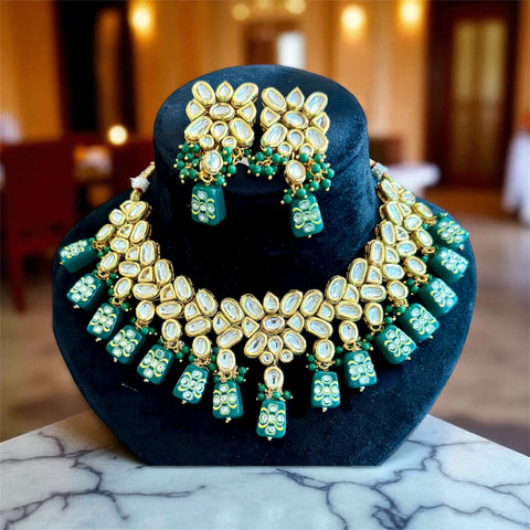 Kundan necklace set, Indian Kundan necklace set, Kundan jewelry
