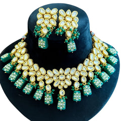 Kundan necklace set, Indian Kundan necklace set, Kundan jewelry
