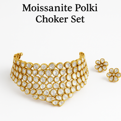 Premium quality choker set, Polki choker set,